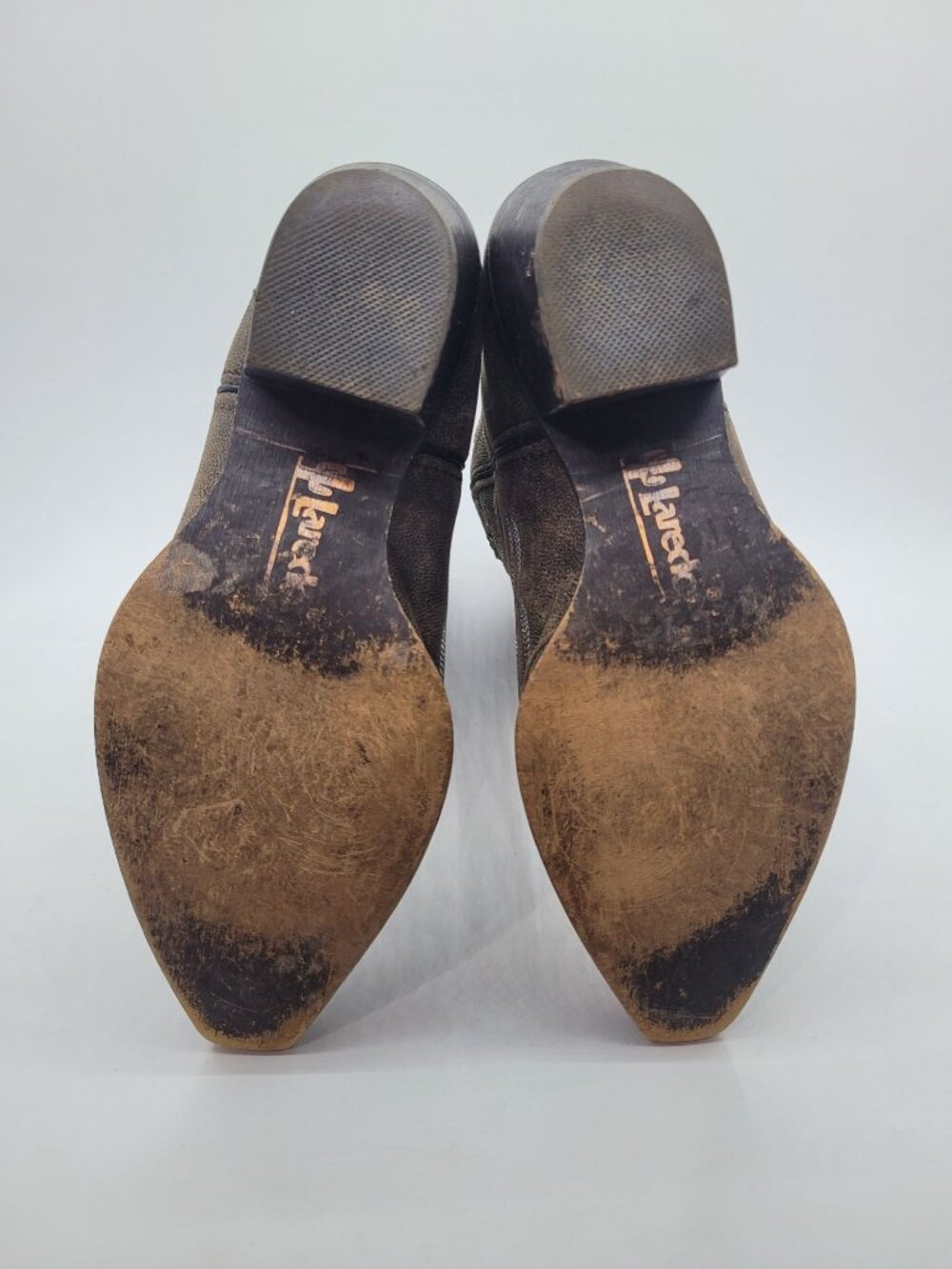 Laredo Lucretia Studded Snake Inlay Snip Toes Western Boots Women's Size 7 - Picture 6 of 9